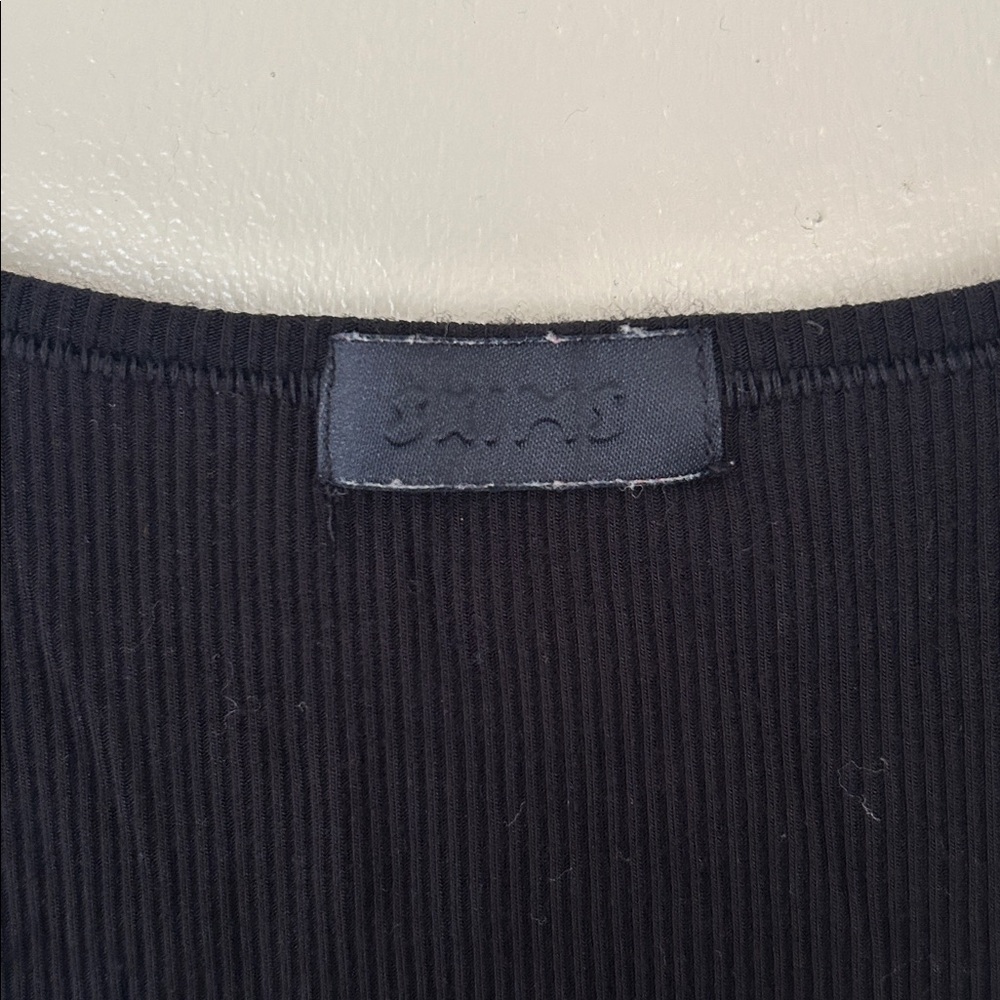 Skims Black Ribbed Tank Top - Picture 6 of 6